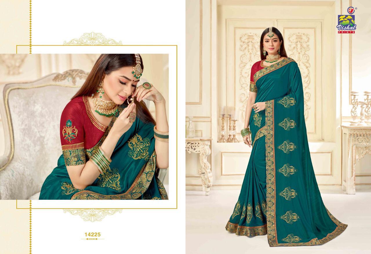 Apsara By Vishal Prints 14220 To 14231 Series Indian Traditional Wear Collection Beautiful Stylish Fancy Colorful Party Wear & Occasional Wear Fancy Sarees At Wholesale Price