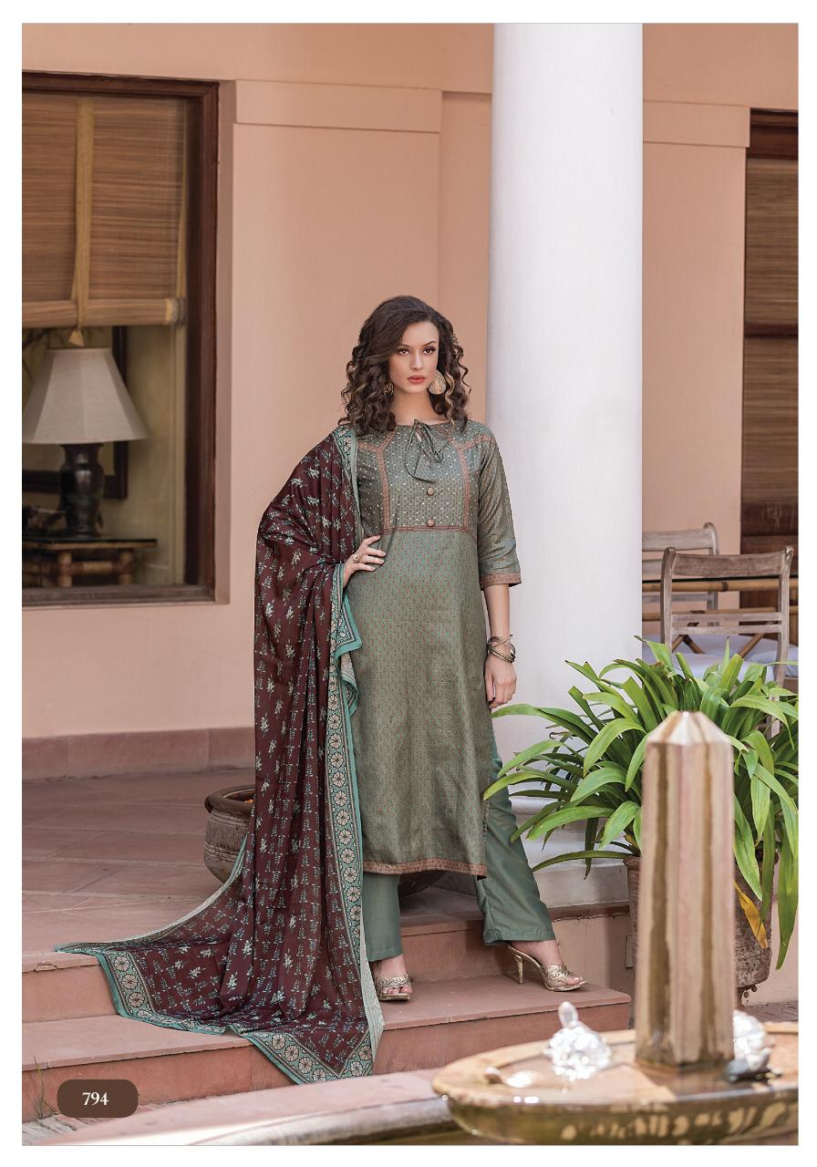 Aradhna By Sri 794 To 801 Series Beautiful Collection Suits Stylish Fancy Colorful Party Wear & Ethnic Wear Chandra Silk Printed Dresses At Wholesale Price