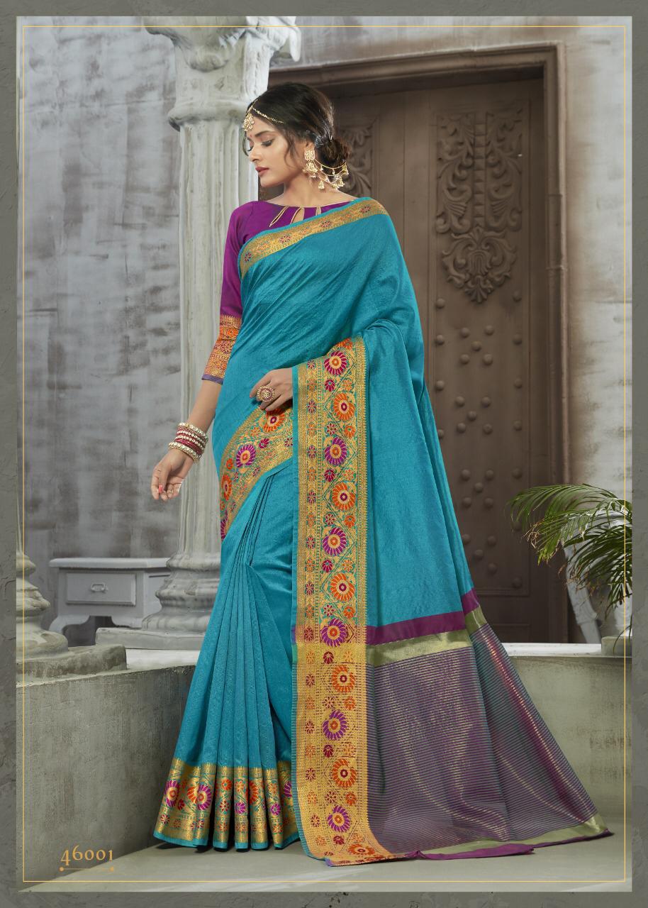 Arani Silk By Fashid Wholesale 46001 To 46012 Series Indian Traditional Wear Collection Beautiful Stylish Fancy Colorful Party Wear & Occasional Wear Chanderi Cotton Sarees At Wholesale Price