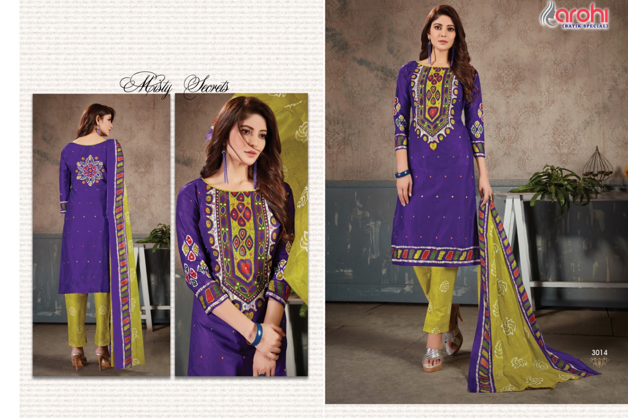 Arohi Vol-3 By Ganesha 3006 To 3015 Series Beautiful Pakistani Suits Stylish Fancy Colorful Party Wear & Ethnic Wear Pure Cotton Printed Dresses At Wholesale Price