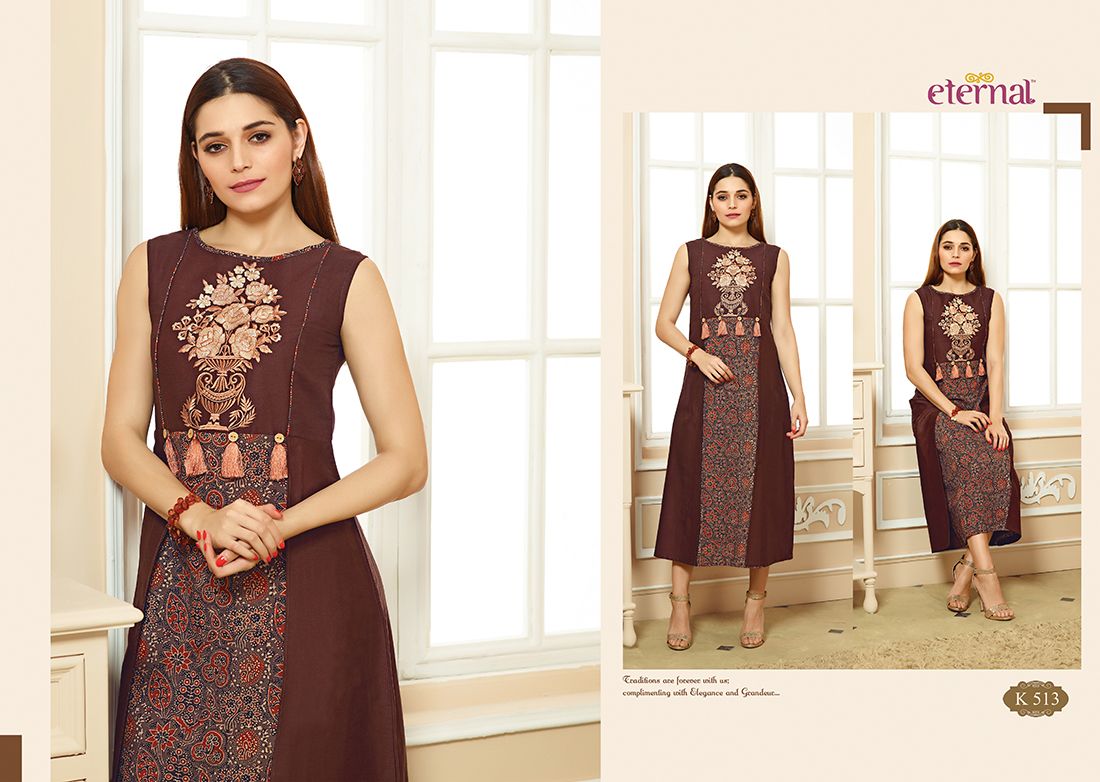 Artery Vol-2 By Eternal 503 To 514 Series Designer Beautiful Stylish Fancy Colorful Party Wear & Ethnic Wear Pure Cotton Embroidered Kurtis At Wholesale Price