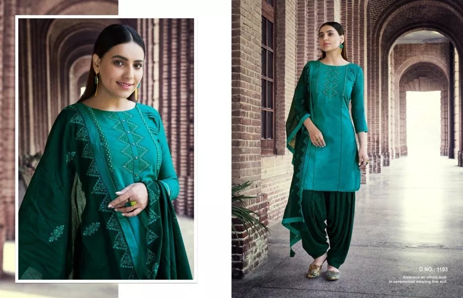 Arties By Patiala Vol-2 By Kajree Fashion 1191 To 1199 Series Beautiful Suits Stylish Colorful Fancy Casual Wear & Ethnic Wear Flex Rayon With Embroidery Work Dresses At Wholesale Price