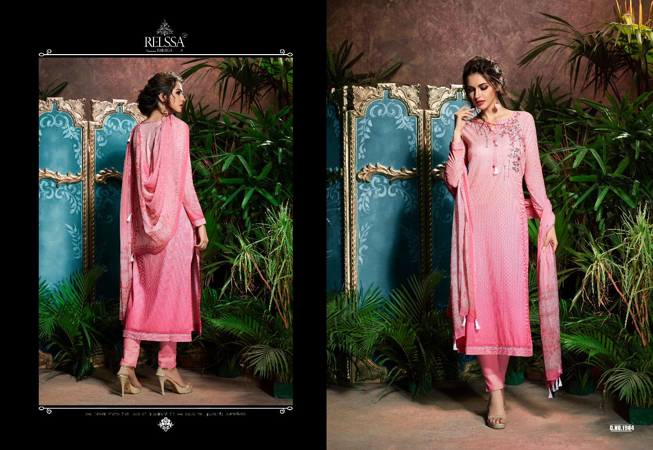 Aryan By Relssa Fabrics 1901 To 1906 Series Designer Pakistani Suits Colorful Stylish Fancy Beautiful Party Wear & Ethnic Wear Cotton Satin Dresses At Wholesale Price