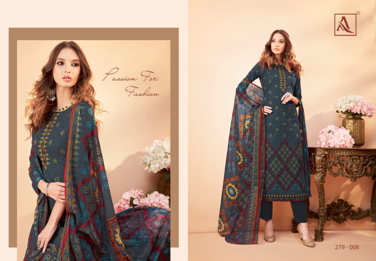 Ashima By Alok Suits 279-001 To 279-010 Series Beautiful Suits Stylish Fancy Colorful Party Wear & Ethnic Wear Pure Cambric Digital Printed Dresses At Wholesale Price