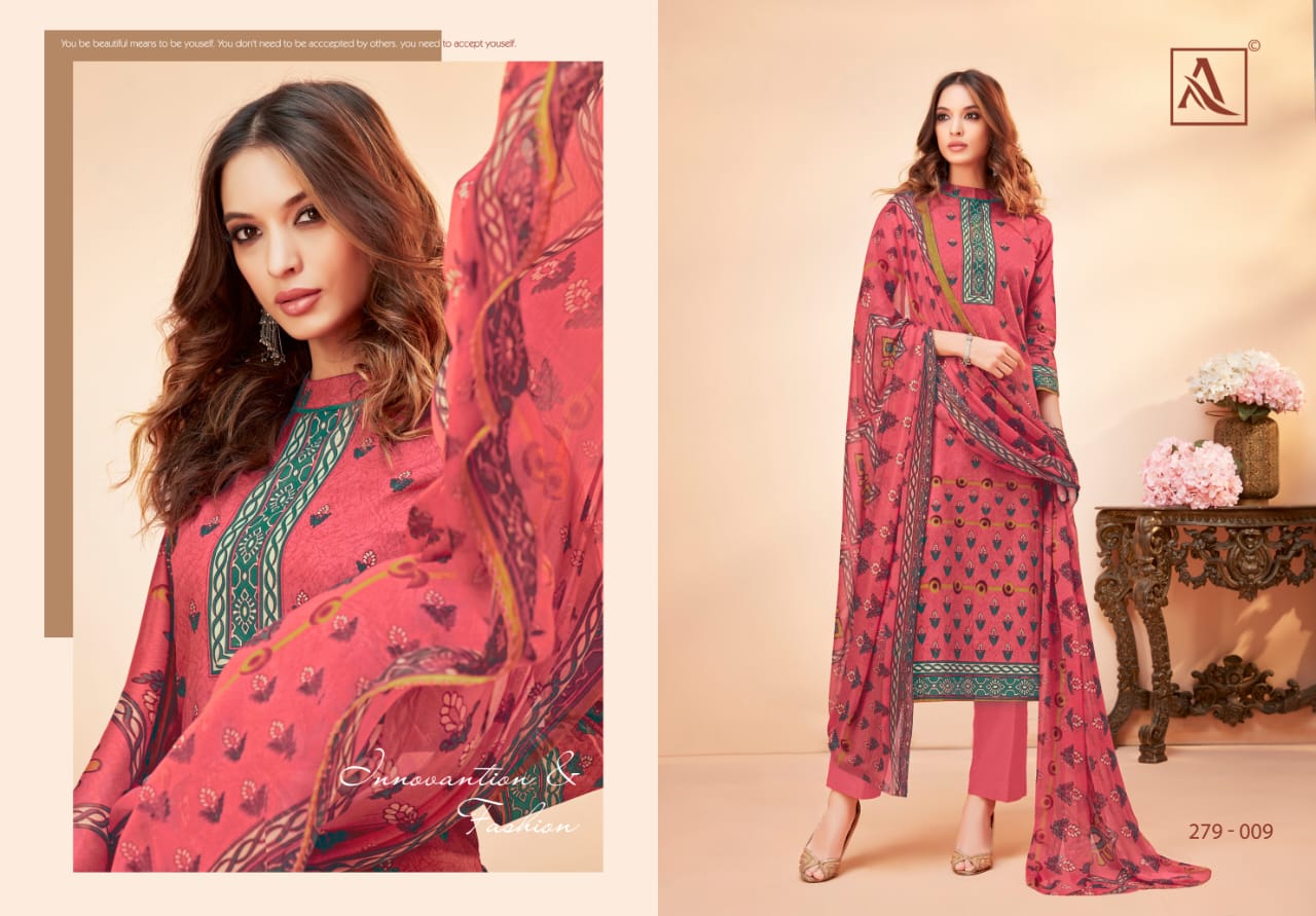 Ashima By Alok Suits 279-001 To 279-010 Series Beautiful Suits Stylish Fancy Colorful Party Wear & Ethnic Wear Pure Cambric Digital Printed Dresses At Wholesale Price