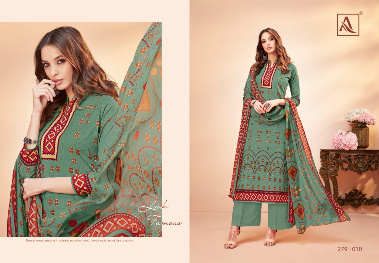 Ashima By Alok Suits 279-001 To 279-010 Series Beautiful Suits Stylish Fancy Colorful Party Wear & Ethnic Wear Pure Cambric Digital Printed Dresses At Wholesale Price