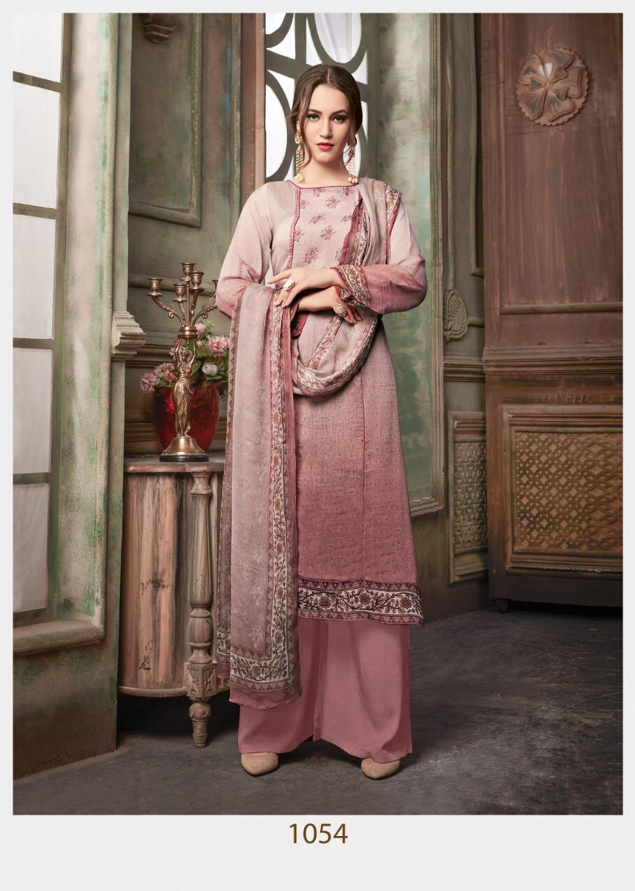 Astonished By Saanjh 1053 To 1059 Series Beautiful Stylish Designer Printed And Embroidered Party Wear Occasional Wear Fine Cotton Silk With Hand Work Dresses At Wholesale Price