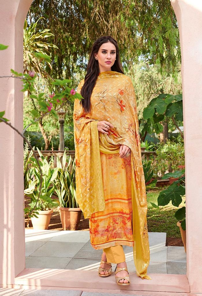 Aurelia By Glossy 1278 To 1285 Series Beautiful Suits Stylish Fancy Colorful Party Wear & Ethnic Wear Pure Viscose Digital Print With Handwork Dresses At Wholesale Price