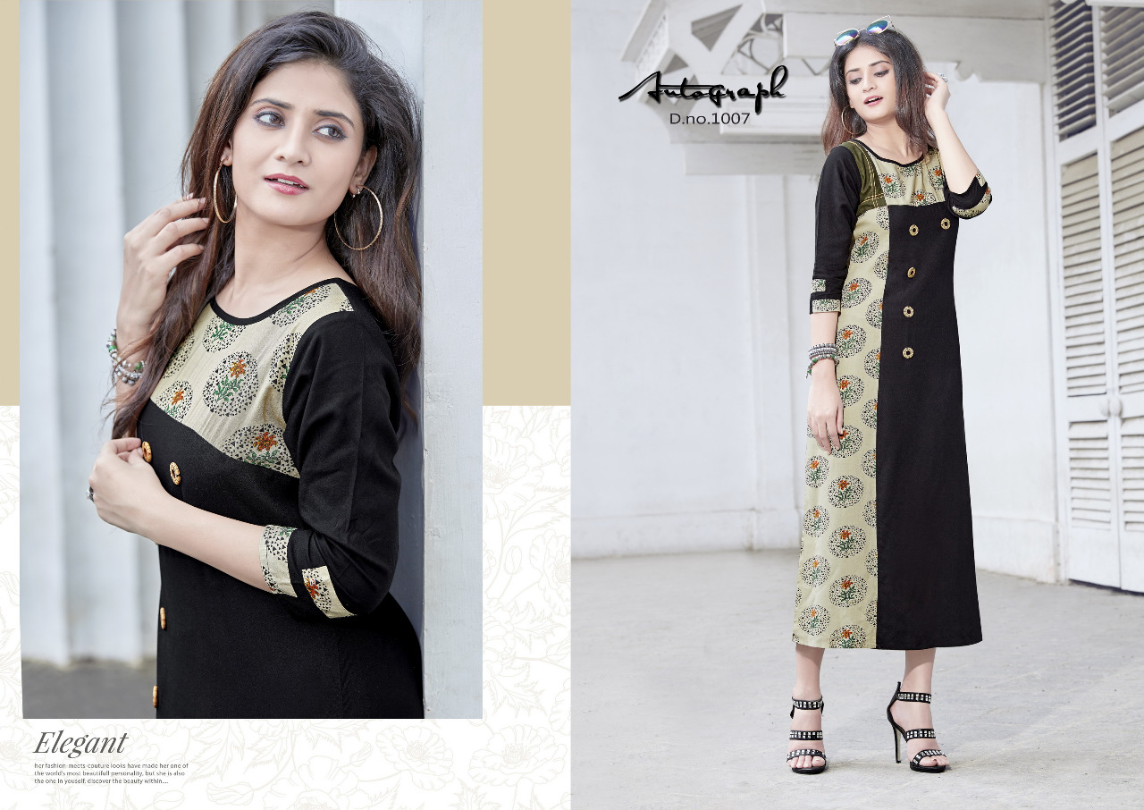 Autograph By Manya Designer 1001 To 1008 Series Designer Beautiful Stylish Fancy Colorful Casual Wear & Ethnic Wear Rayon Kurtis At Wholesale Price