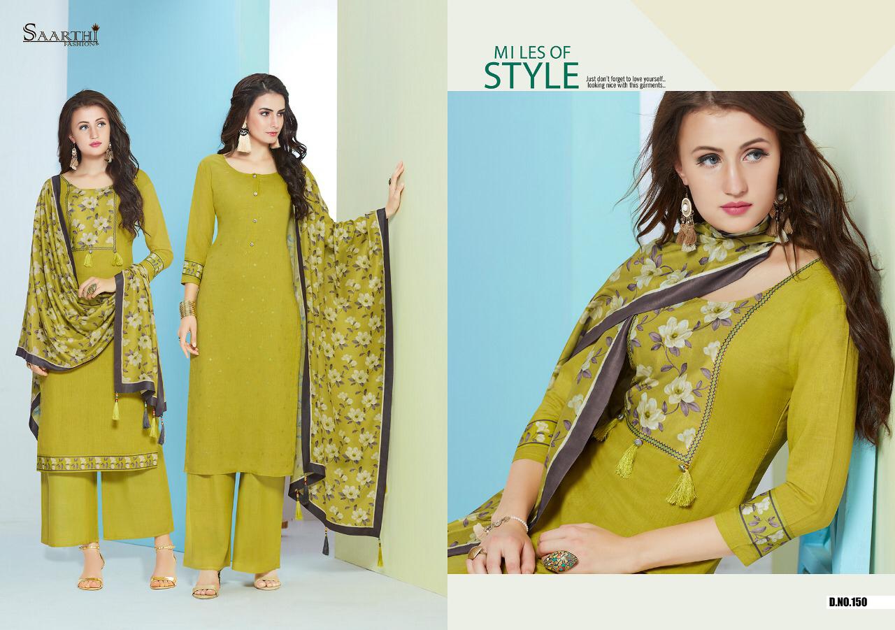 Autograph By Saarthi Fashion 149 To 158 Series Beautiful Stylish Fancy Colorful Casual Wear & Ethnic Wear Pure Jam Silk Cotton Embroidered Dresses At Wholesale Price