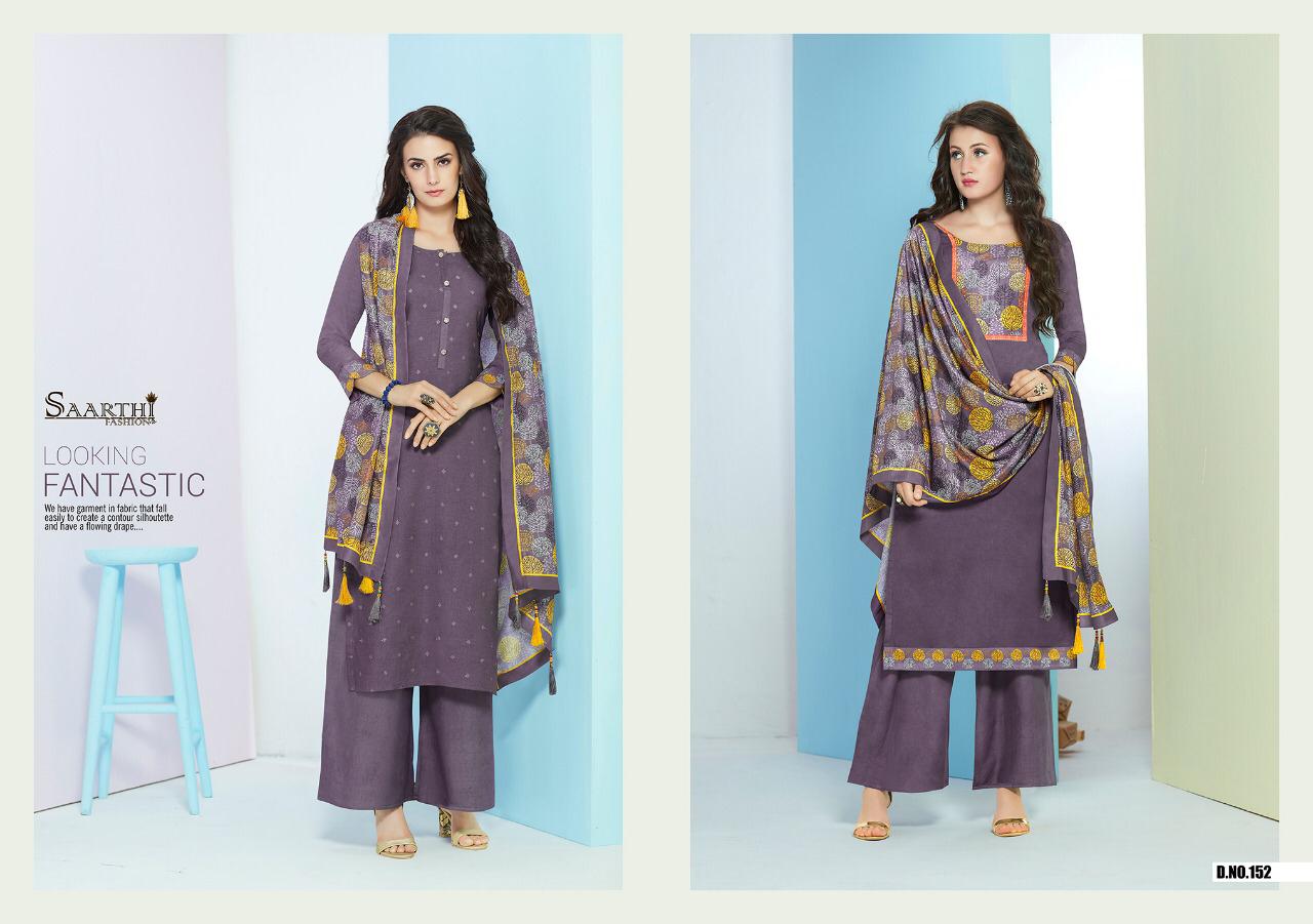Autograph By Saarthi Fashion 149 To 158 Series Beautiful Stylish Fancy Colorful Casual Wear & Ethnic Wear Pure Jam Silk Cotton Embroidered Dresses At Wholesale Price