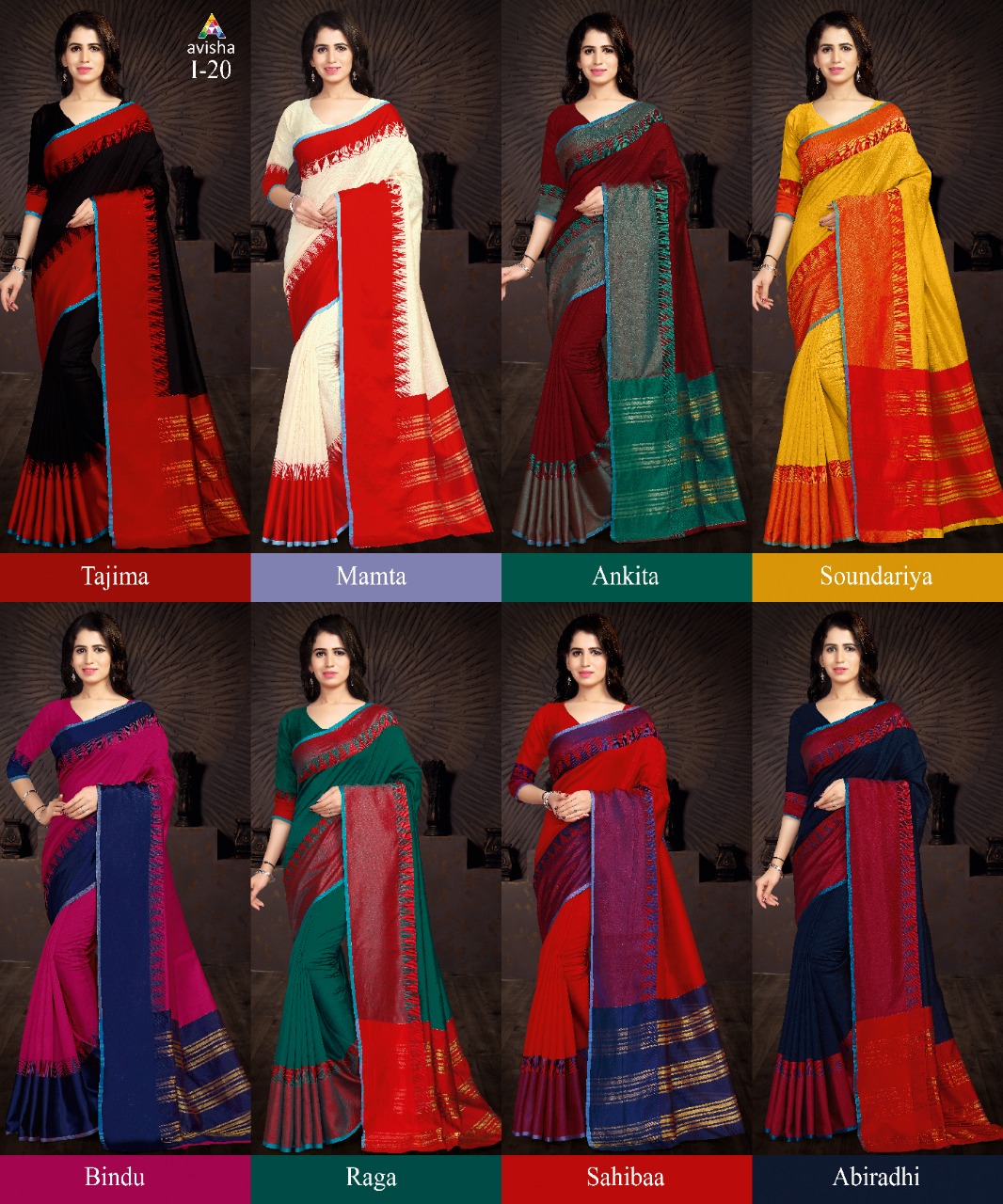 Avisha I-20 By Avisha Indian Traditional Wear Collection Beautiful Stylish Fancy Colorful Party Wear & Occasional Wear Art Silk Cotton Printed Sarees At Wholesale Price