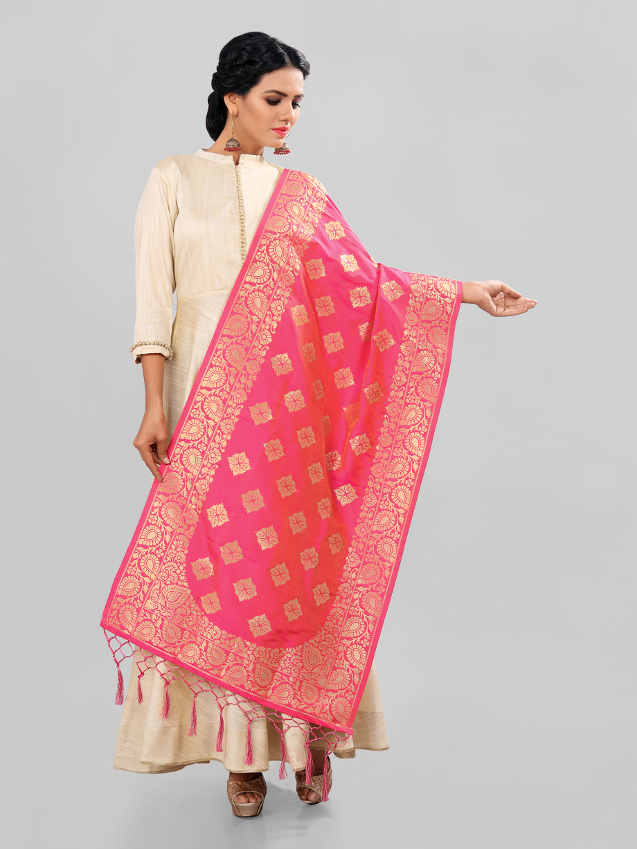 Banarasi Dupatta By Mrigya 01 To 10 Series Designer Beautiful Colorful Fancy Party Wear & Occasional Wear Banarasi Silk & Chanderi Silk Dupatta At Wholesale Price