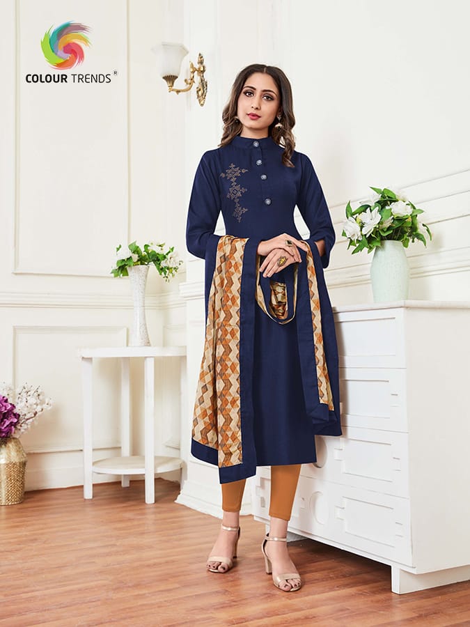 Bandhan By Colour Trends 1011 To 1018 Series Designer Beautiful Stylish Fancy Colorful Party Wear & Ethnic Wear & Ready To Wear Fancy Kurtis At Wholesale Price