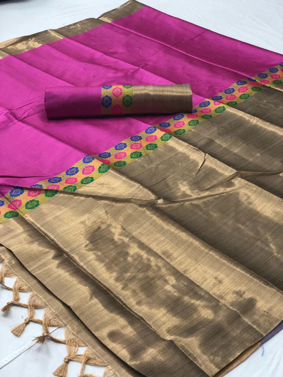 Bandhan By St Namo 01 To 11 Series Indian Traditional Collection Beautiful Stylish Fancy Colorful Party Wear & Occasional Wear Cotton Silk Sarees At Wholesale Price