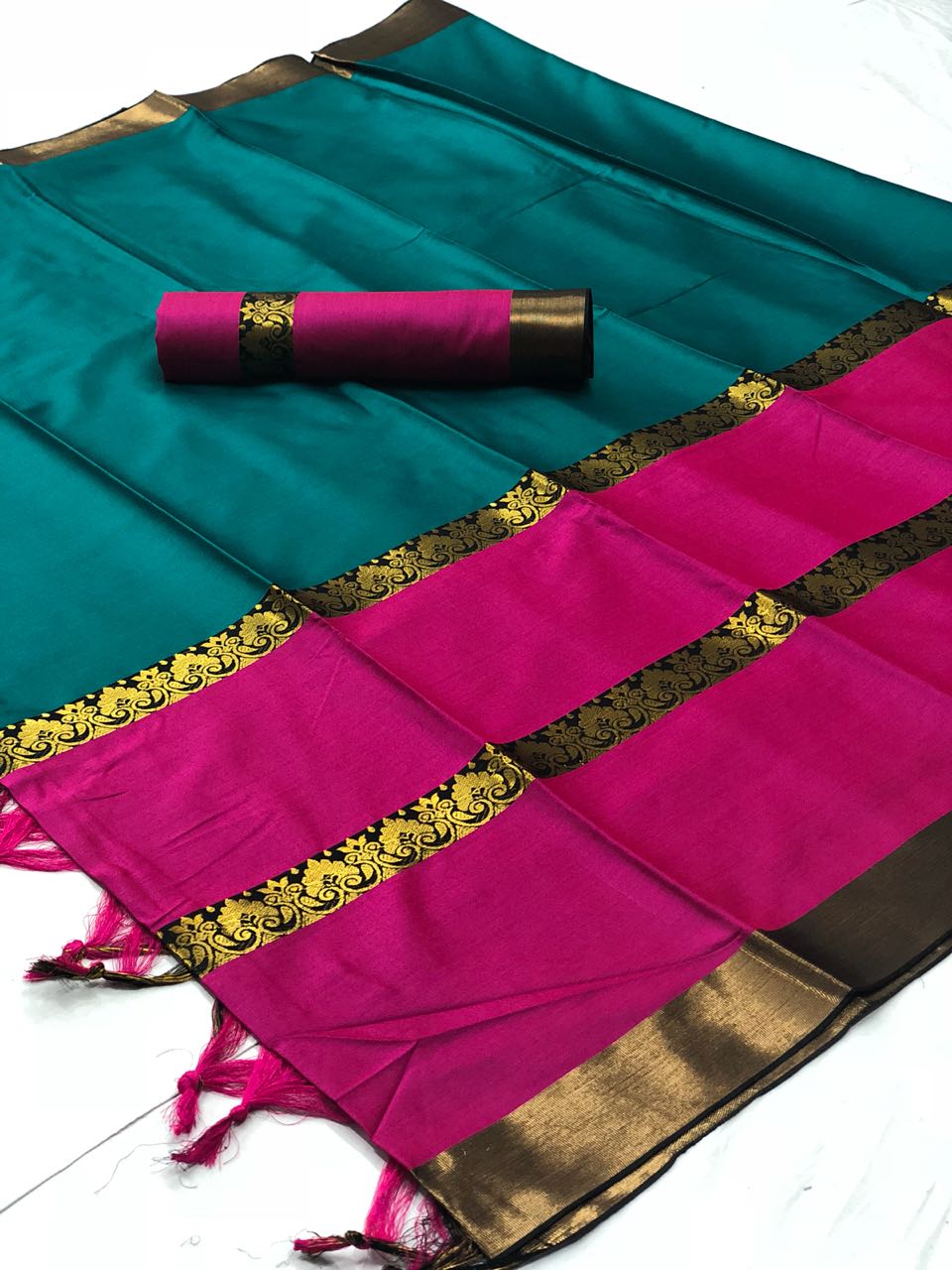 Bandhan By St Namo 01 To 11 Series Indian Traditional Collection Beautiful Stylish Fancy Colorful Party Wear & Occasional Wear Cotton Silk Sarees At Wholesale Price