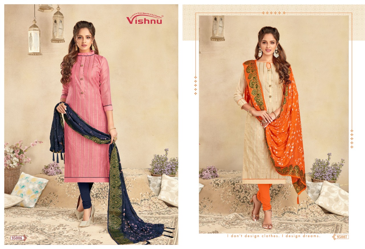 Bandhej By Vishnu 95001 To 95010 Series Designer Suits Beautiful Fancy Colorful Stylish Party Wear & Ethnic Wear Modal Chanderi Dresses At Wholesale Price
