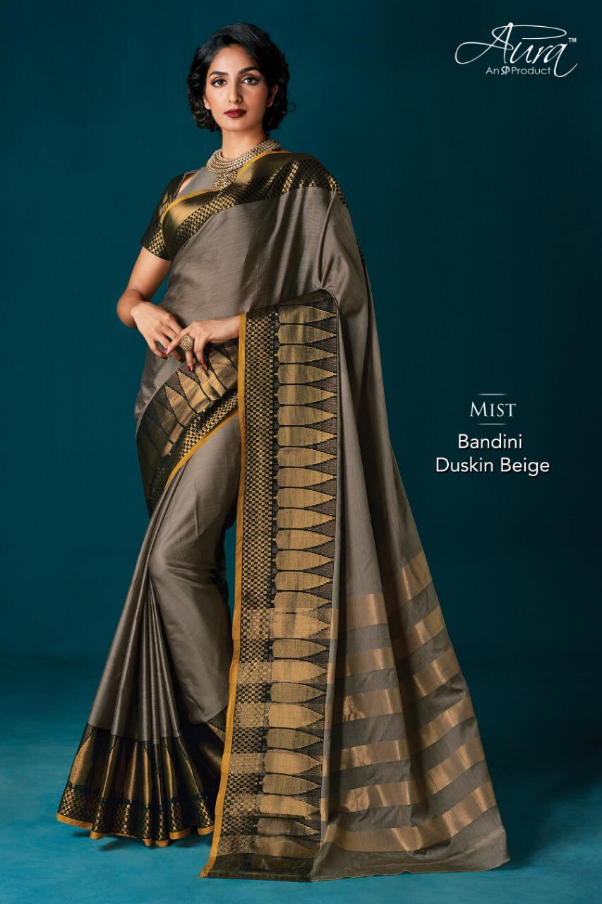 Bandini By Aura 01 To 09 Series Indian Traditional Wear Collection Beautiful Stylish Fancy Colorful Party Wear & Occasional Wear Cotton Silk Sarees At Wholesale Price