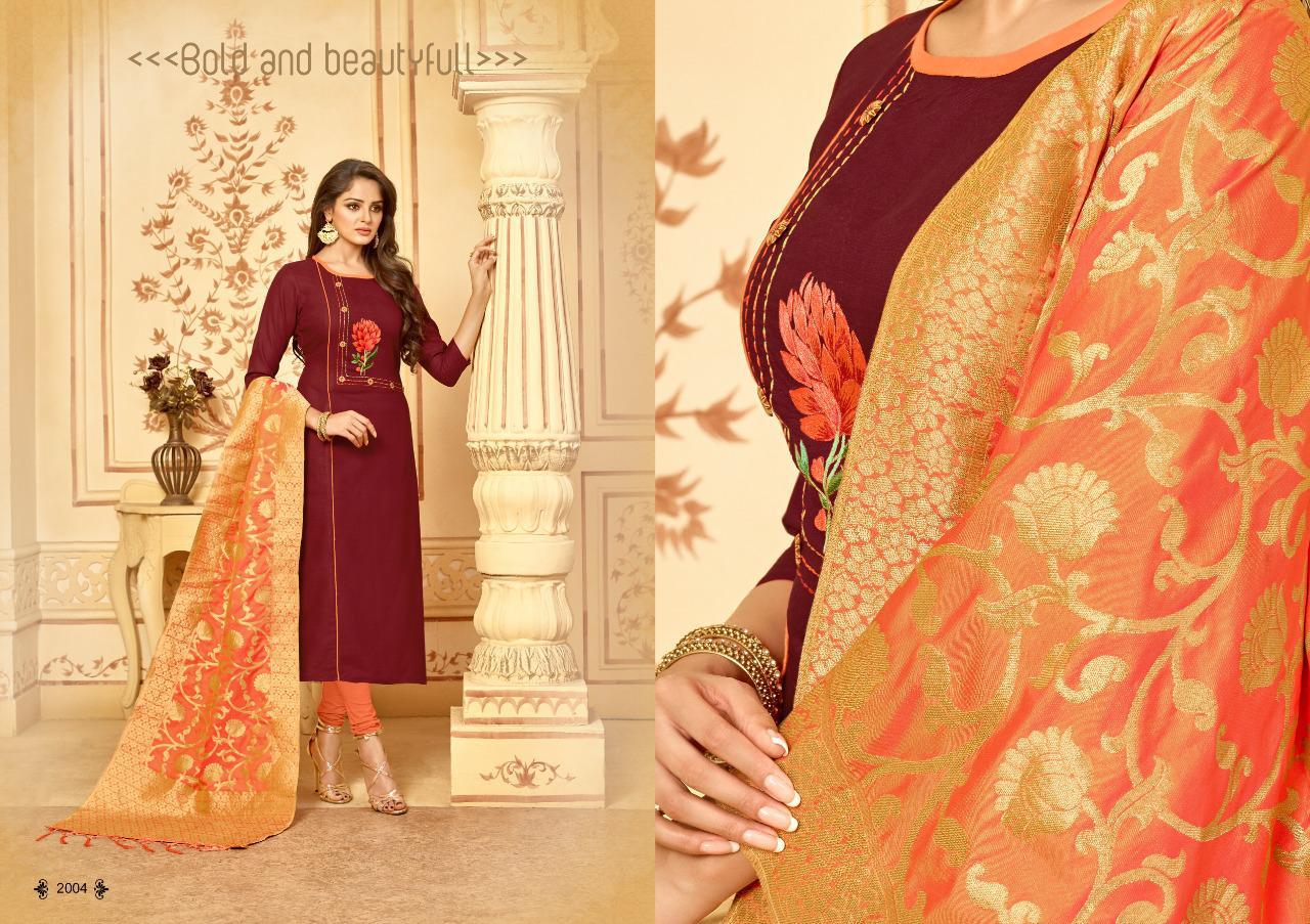 Bansuri Stall Dupatta By Amrut Varsha Fashion 2001 To 2006 Series Beautiful Winter Suits Collection Stylish Fancy Colorful Casual Wear & Ethnic Wear Heavy Cotton Slub  Dresses At Wholesale Price