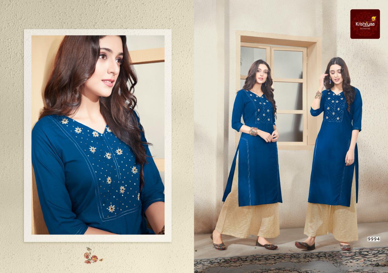 Basil By Krishriyaa 9991 To 9998 Series Beautiful Stylish Colorful Fancy Party Wear & Ethnic Wear & Ready To Wear Two Tone Silk With Cotton Lining Kurtis At Wholesale Price