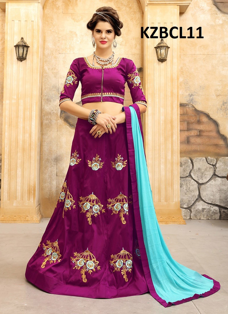 Bcl Lehenga By Aasvaa 8 To 11 Series Designer Beautiful Wedding Collection Occasional Wear & Party Wear Tifi Silk Lehengas At Wholesale Price