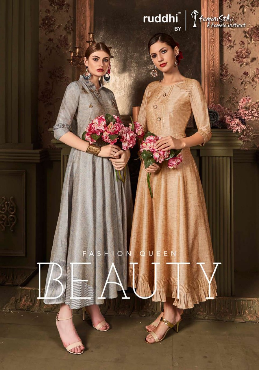 Beauty By Feminista 1171 To 1176 Series Beautiful Stylish Fancy Colorful Casual Wear & Ethnic Wear & Ready To Wear Dyed Kurtis With Inner At Wholesale Price
