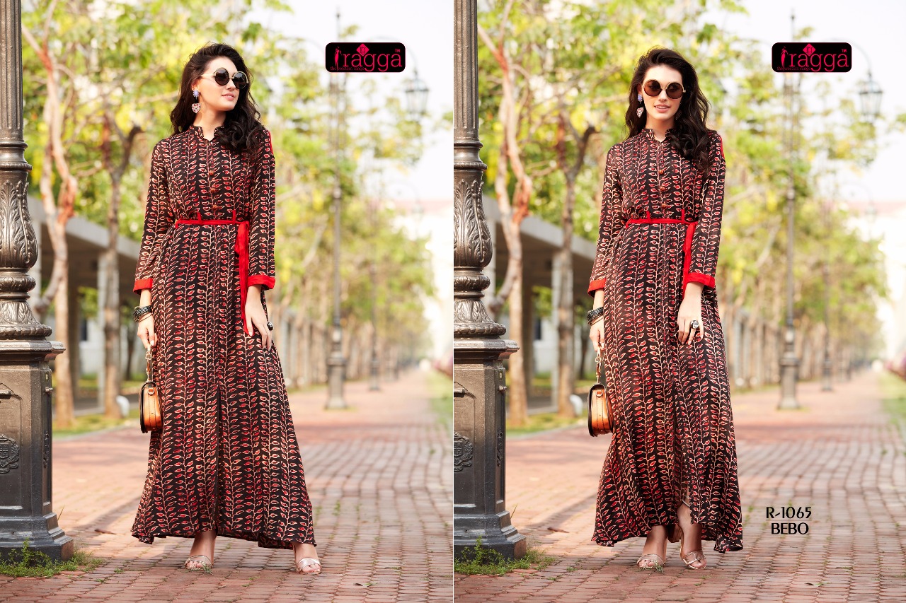 Bebo By Ragga 1058 To 1065 Series Designer Beautiful Colorful Stylish Fancy Casual Wear & Ethnic Wear & Ready To Wear Rayon Printed Kurtis At Wholesale Price