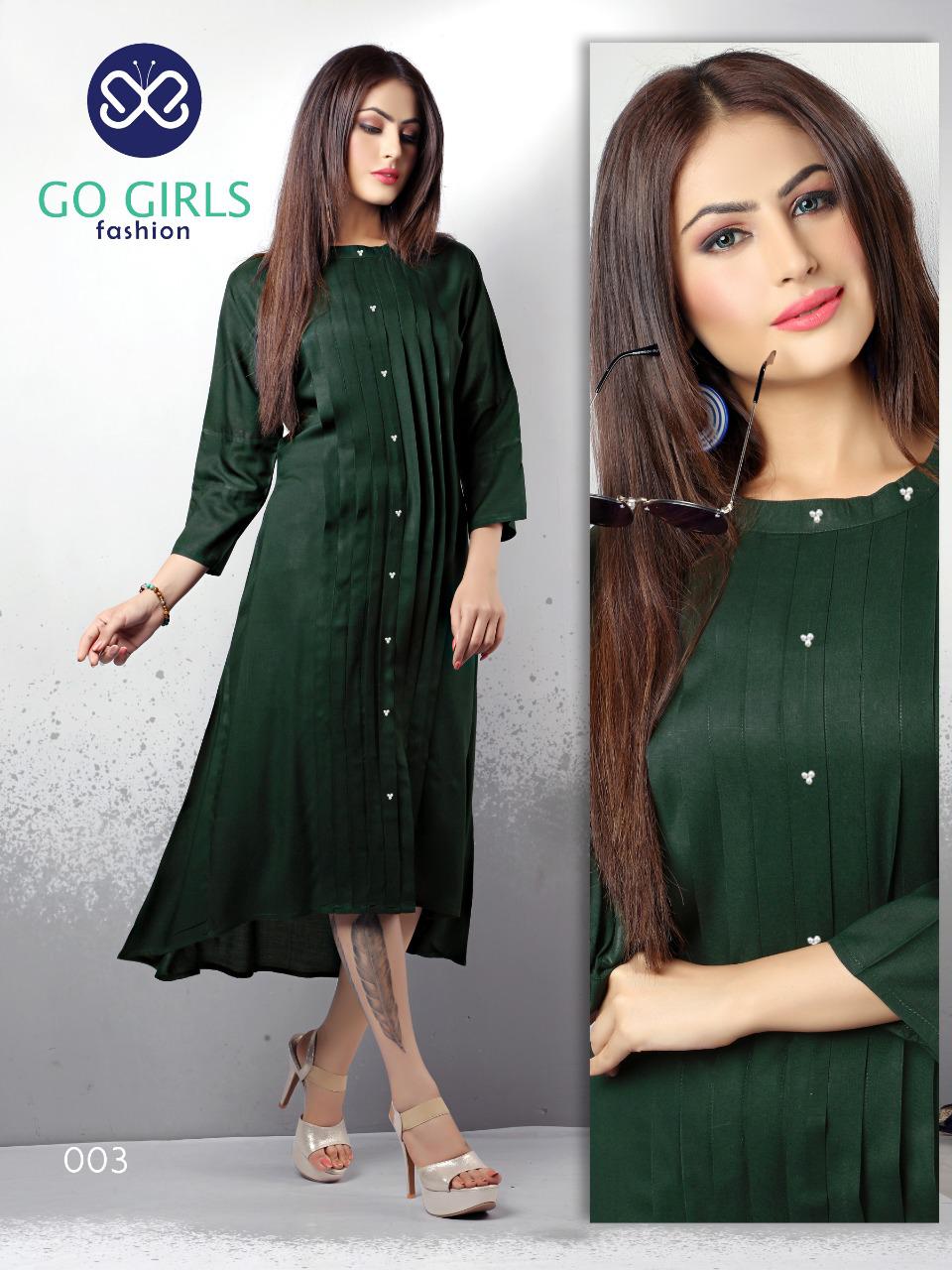 Bitcoin Vol-3 By Go Girls Fashion 001 To 008 Series Beautiful Colorful Stylish Fancy Casual Wear & Ethnic Wear & Ready To Wear Pure Rayon Kurtis At Wholesale Price