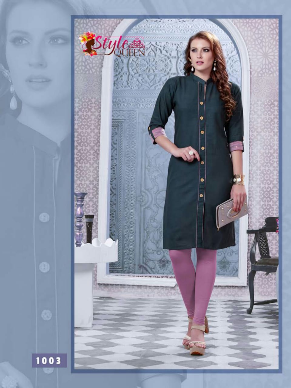 Bilinkk By Style Queen 1001 To 1010 Series Beautiful Stylish Colorful Fancy Party Wear & Ethnic Wear & Ready To Wear Heavy Cotton Slub Kurtis At Wholesale Price