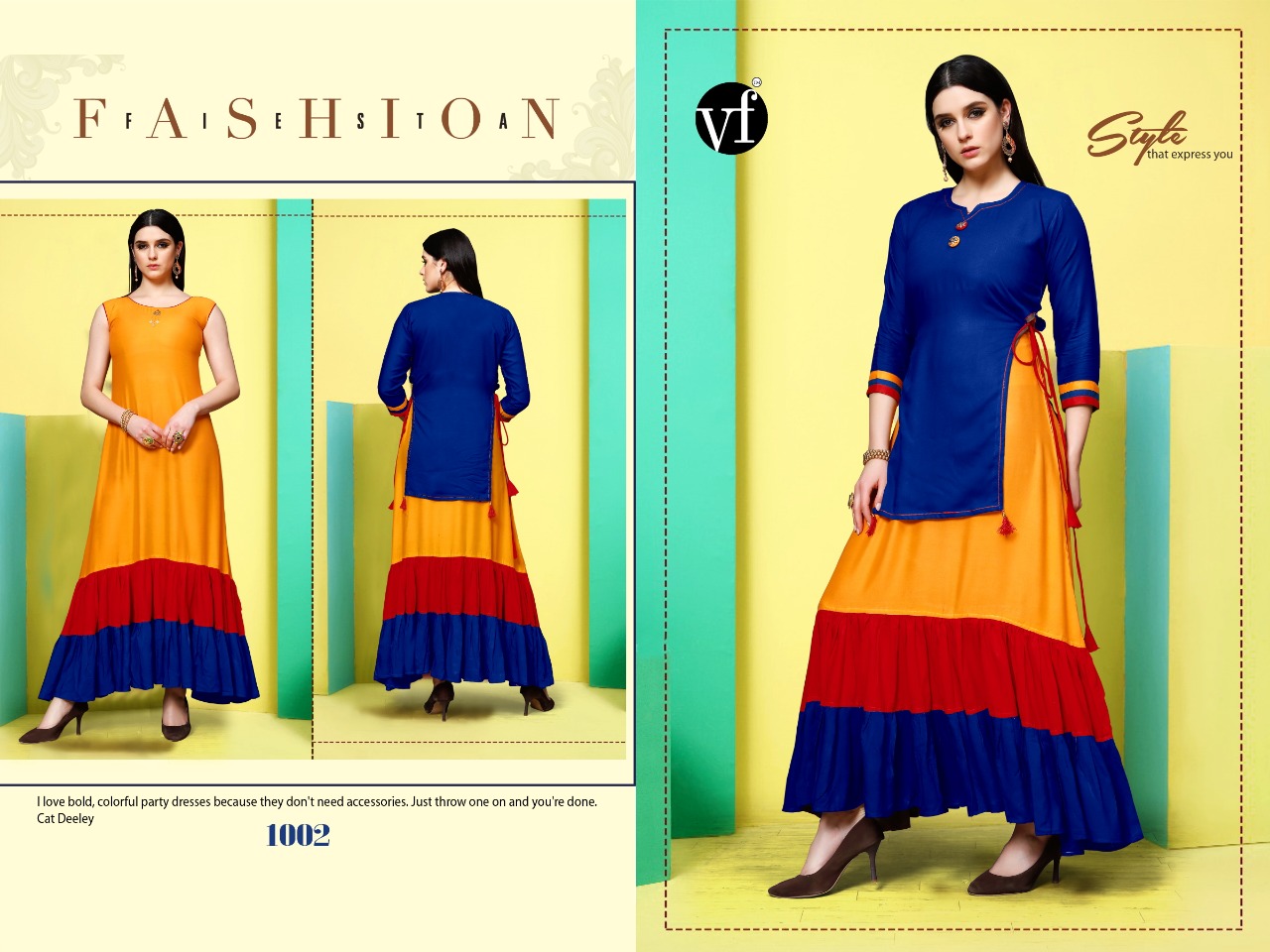 Blossom By Vee Fab 1001 To 1004 Series Beautiful Stylish Colorful Fancy Party Wear & Ethnic Wear & Ready To Wear Heavy Rayon Dyed Gowns At Wholesale Price