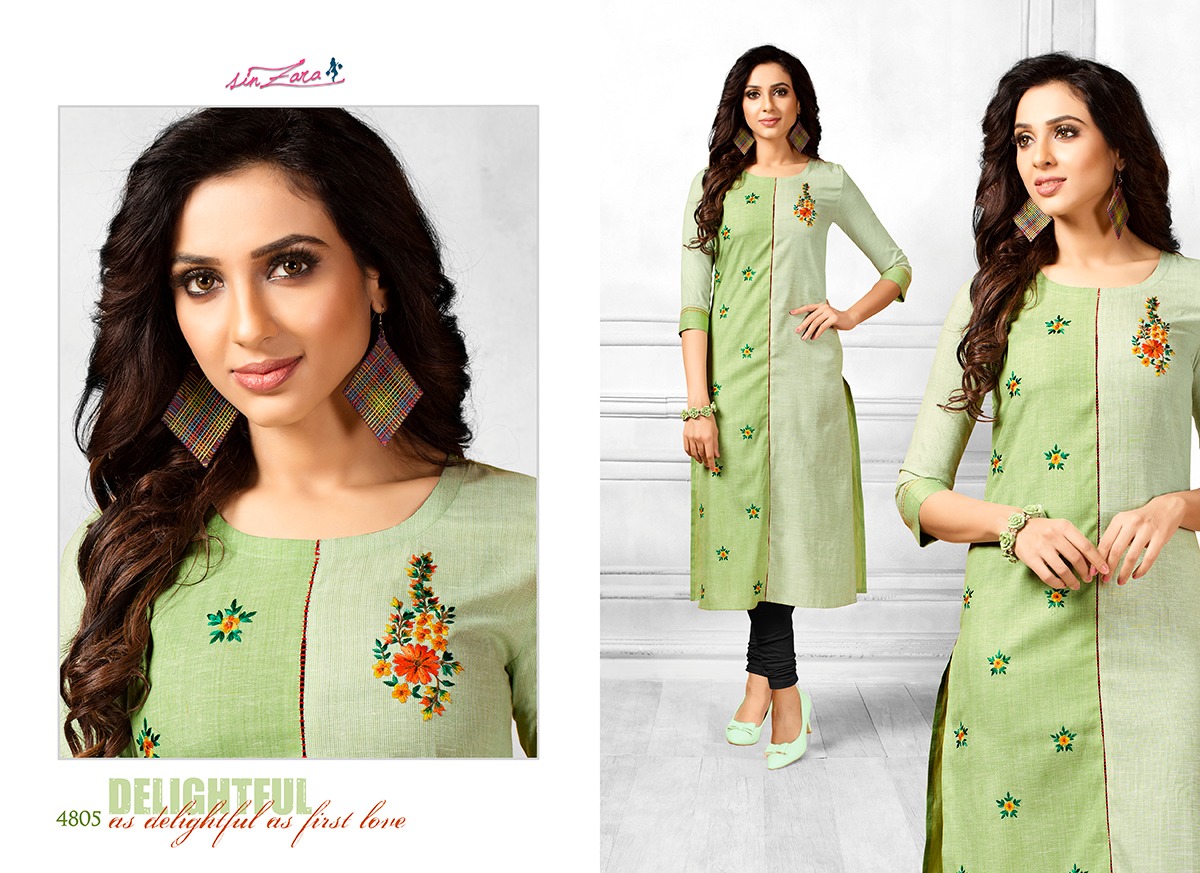 Blush By Sinzara 4801 To 4805 Series Stylish Fancy Beautiful Colorful Casual Wear & Ethnic Wear Cotton Embroidery Kurtis At Wholesale Price