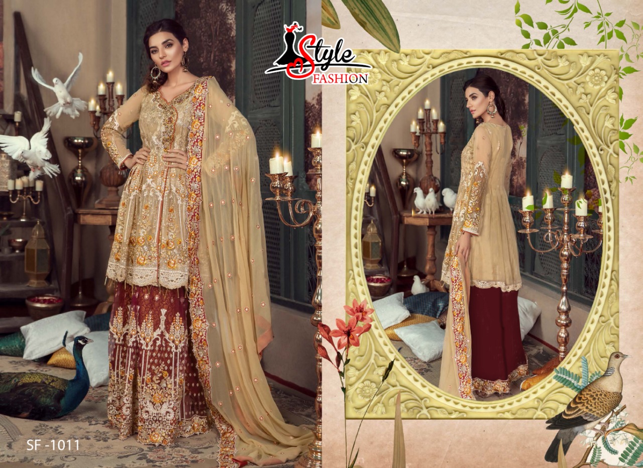 Bunto Kazmee Vol-2 By style fashion 1011 To 1015 Series Pakistani Traditional Wear Collection Beautiful Stylish Fancy Colorful Party Wear & Occasional Wear Georgette/ Net/ Organza Embroidered Dress At Wholesale Price