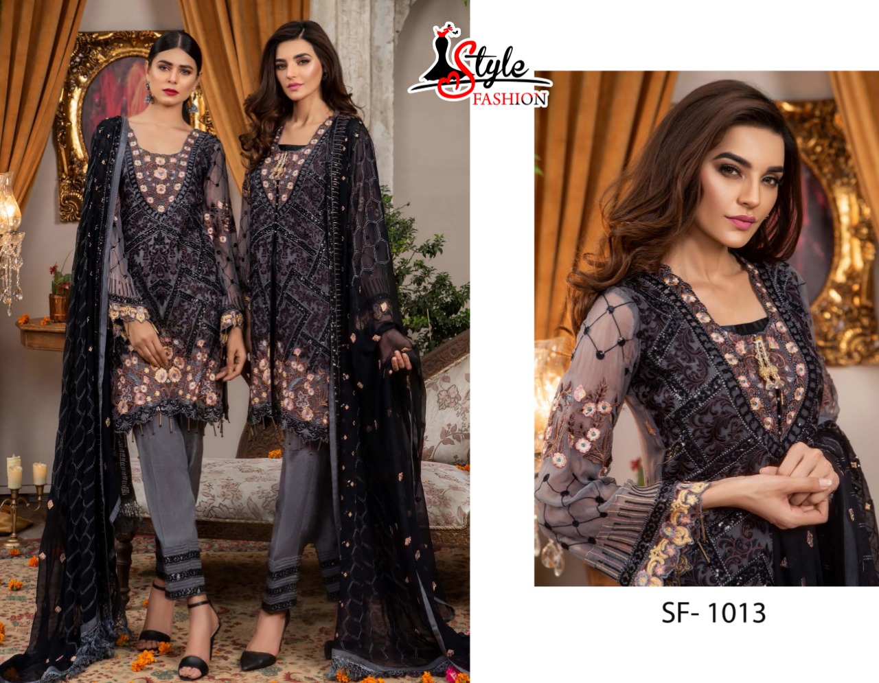 Bunto Kazmee Vol-2 By style fashion 1011 To 1015 Series Pakistani Traditional Wear Collection Beautiful Stylish Fancy Colorful Party Wear & Occasional Wear Georgette/ Net/ Organza Embroidered Dress At Wholesale Price