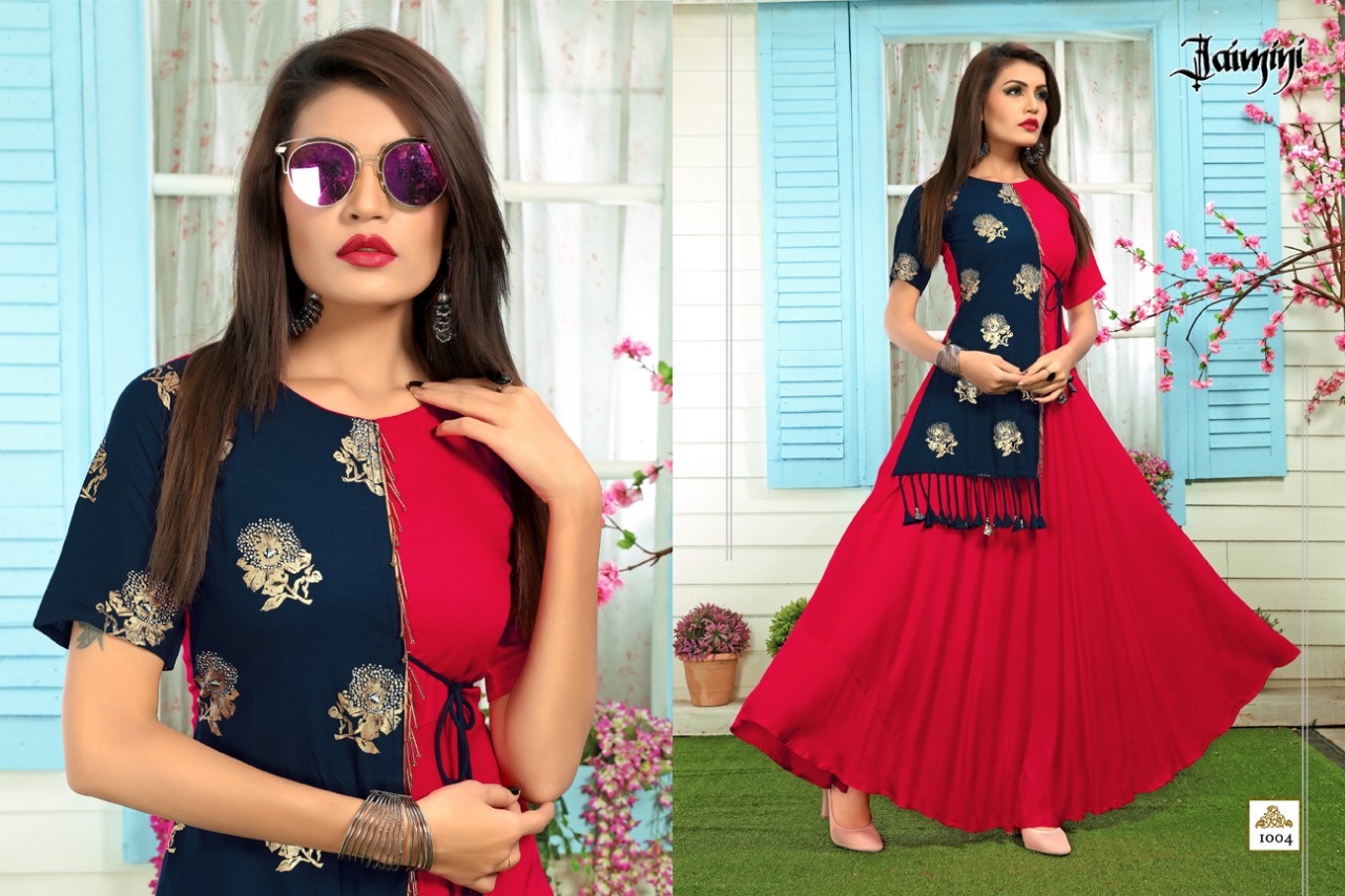 Butterfly Vol-2 By Jaimini 1001 To 1004 Series Designer Beautiful Stylish Fancy Colorful Casual Wear & Ethnic Wear & Ready To Wear Rayon Kurtis At Wholesale Price