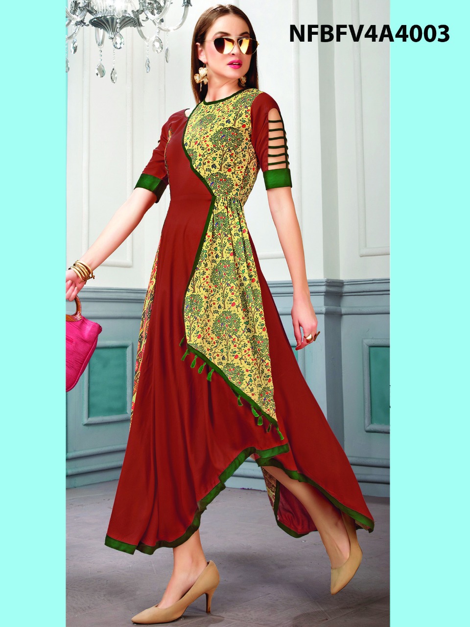 Butterfly Vol-4 By Fashid Wholesale 4001 To 4004 Designer Wear Collection Beautiful Stylish Fancy Colorful Party Wear & Occasional Wear Heavy Rayon Kurtis At Wholesale Price