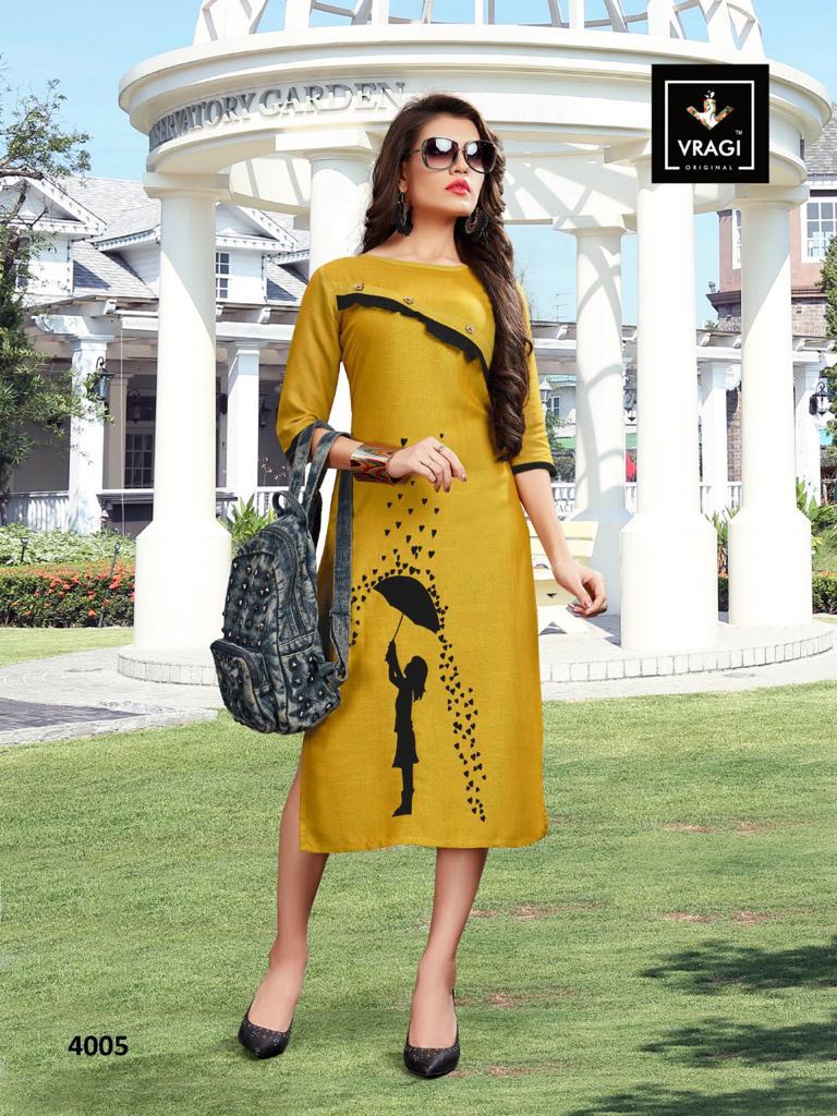 Butterfly By Vragi Designer Beautiful Stylish Colorful Fancy Ready To Wear & Casual Wear & Ethnic Wear Two Tone Rayon Kurtis At Wholesale Price