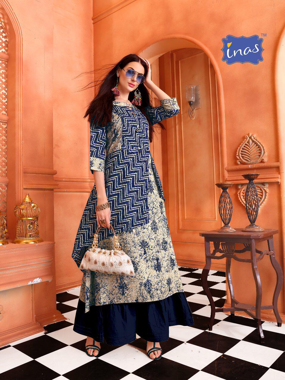 Cadbury Vol-1 By Inas 01 To 06 Series Beautiful Colorful Stylish Fancy Casual Wear & Ethnic Wear & Ready To Wear Heavy Rayon Printed Kurtis At Wholesale Price
