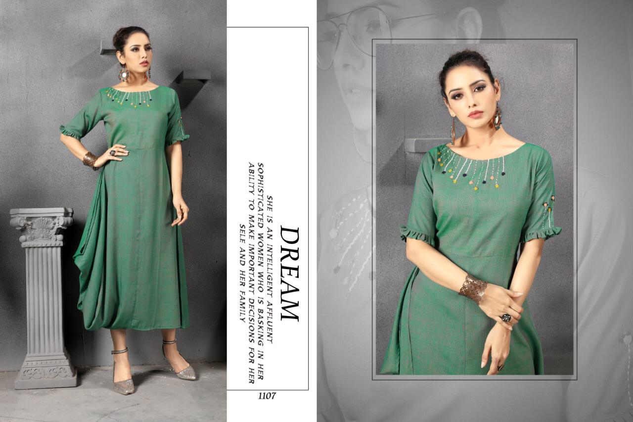 Calla Lily By Gallberry 1101 To 1107 Series Beautiful Colorful Stylish Fancy Casual Wear & Ethnic Wear & Ready To Wear Rayon Two Tone Kurtis At Wholesale Price