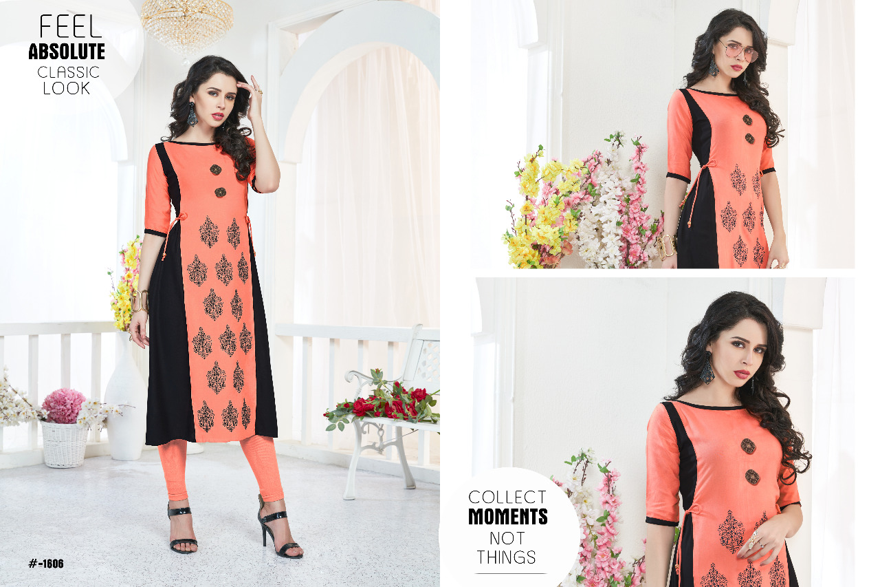 Candie By Valencia Tex 1601 To 1606 Series Stylish Colorful Fancy Beautiful Casual Wear & Ethnic Wear Rayon Printed Kurtis At Wholesale Price