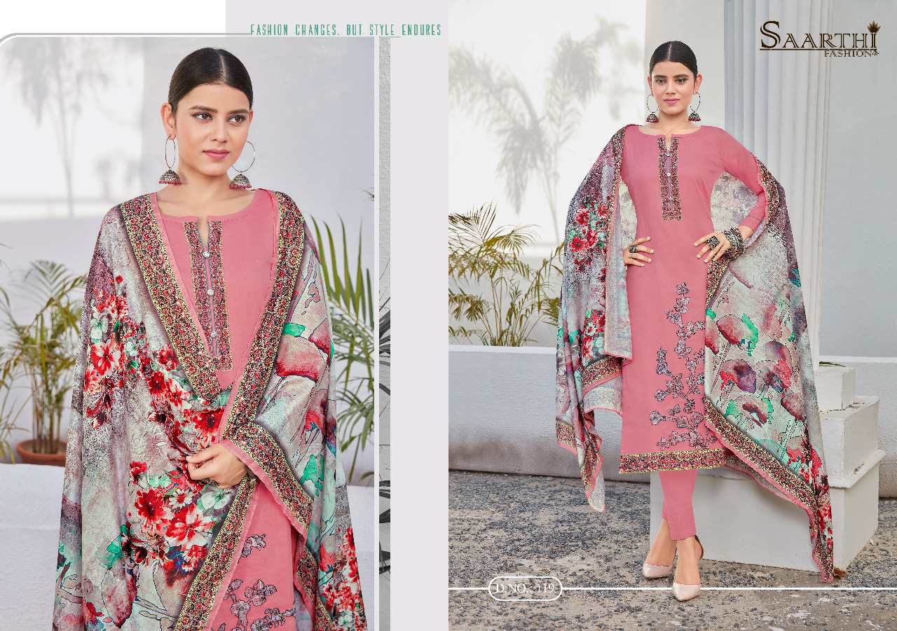 Candy Crush By Saarthi Fashion 119 To 128 Series Beautiful Stylish Fancy Colorful Casual Wear & Ethnic Wear Pure Jam Silk Cotton Embroidered Dresses At Wholesale Price