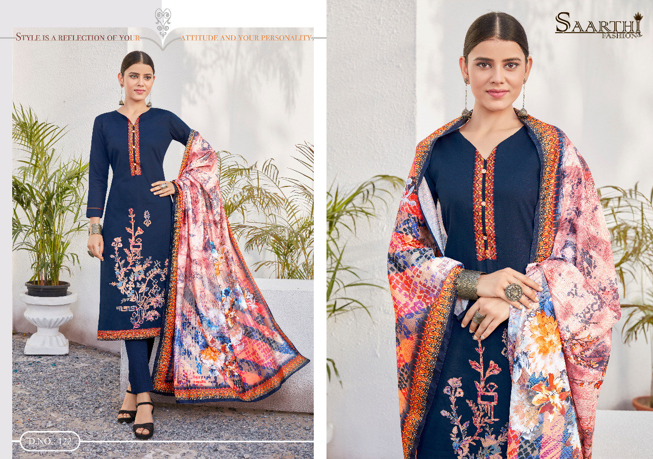 Candy Crush By Saarthi Fashion 119 To 128 Series Beautiful Stylish Fancy Colorful Casual Wear & Ethnic Wear Pure Jam Silk Cotton Embroidered Dresses At Wholesale Price