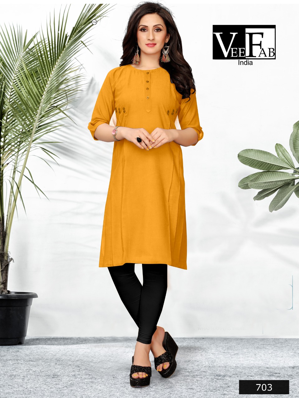 Candy Crush By Vee Fab 701 To 708 Series Beautiful Stylish Fancy Colorful Casual Wear & Ethnic Wear Cotton Slub Kurtis At Wholesale Price