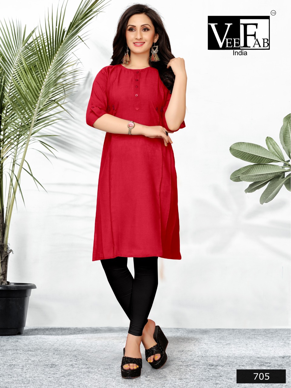 Candy Crush By Vee Fab 701 To 708 Series Beautiful Stylish Fancy Colorful Casual Wear & Ethnic Wear Cotton Slub Kurtis At Wholesale Price