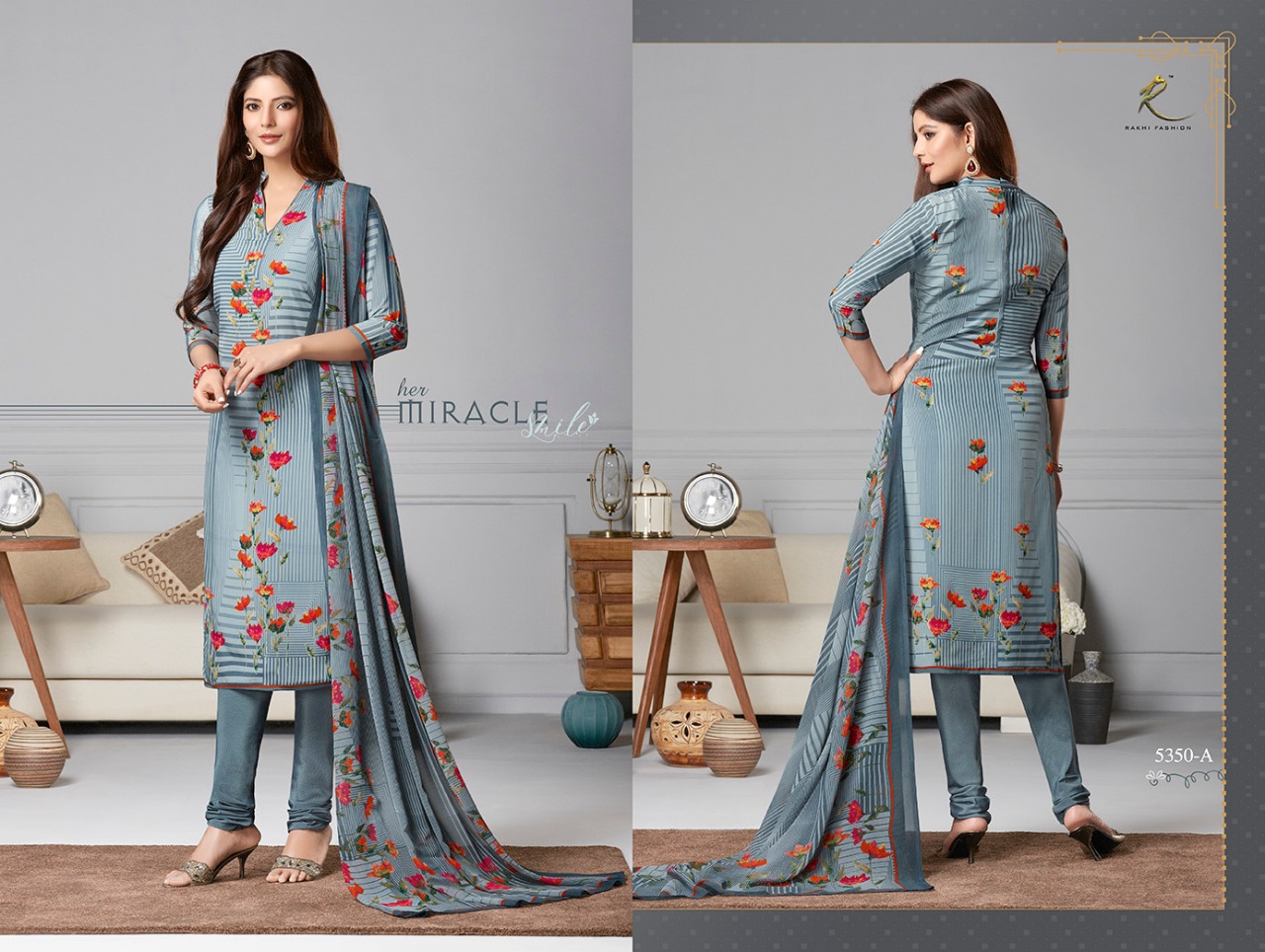 Candy Long Suit 5348 Series By Rakhi Fashion 5348-a To 5354-b Series Beautiful Suits Stylish Fancy Colorful Casual Wear & Ethnic Wear Collection Synthetic Crepe Printed Dresses At Wholesale Price