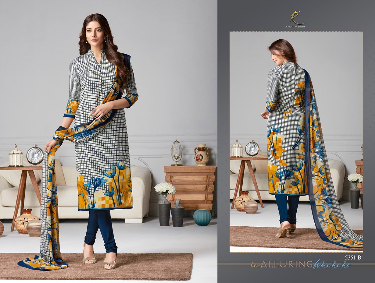 Candy Long Suit 5348 Series By Rakhi Fashion 5348-a To 5354-b Series Beautiful Suits Stylish Fancy Colorful Casual Wear & Ethnic Wear Collection Synthetic Crepe Printed Dresses At Wholesale Price
