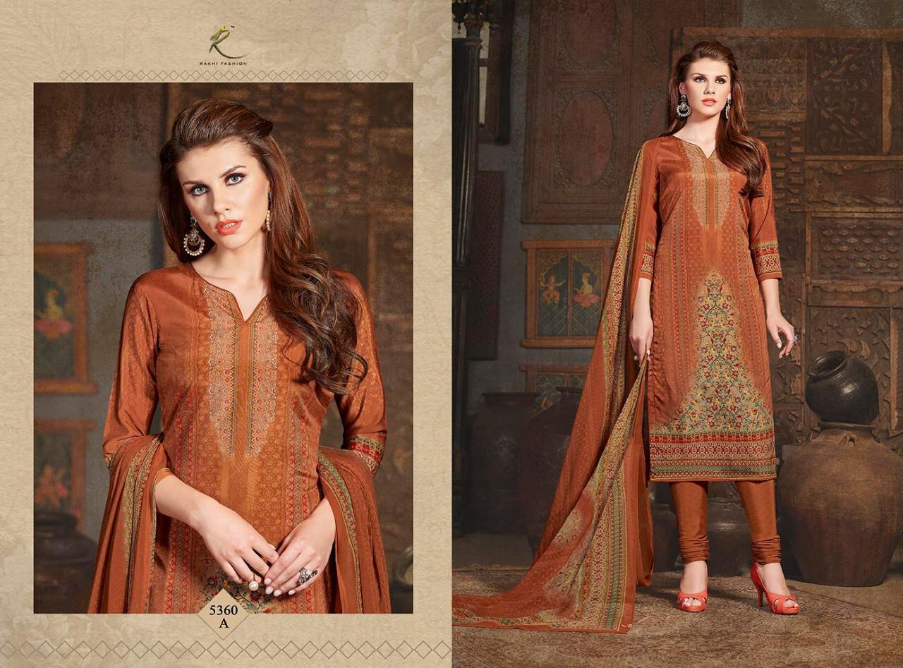 Candy Long Suit 5355 Series By Rakhi Fashion 5355-a To 5360-b Series Beautiful Suits Stylish Fancy Colorful Casual Wear & Ethnic Wear Collection Synthetic Crepe Printed Dresses At Wholesale Price