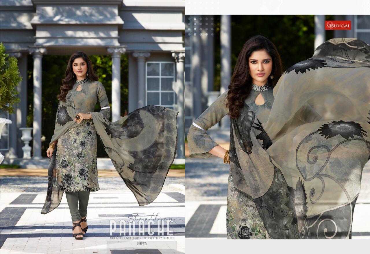 Cappuccino Vol-2 By Vishwam Fabrics 113 To 124 Series Beautiful Stylish Fancy Colorful Casual & Party Wear & Ethnic Wear Collection Crepe Printed Dresses At Wholesale Price