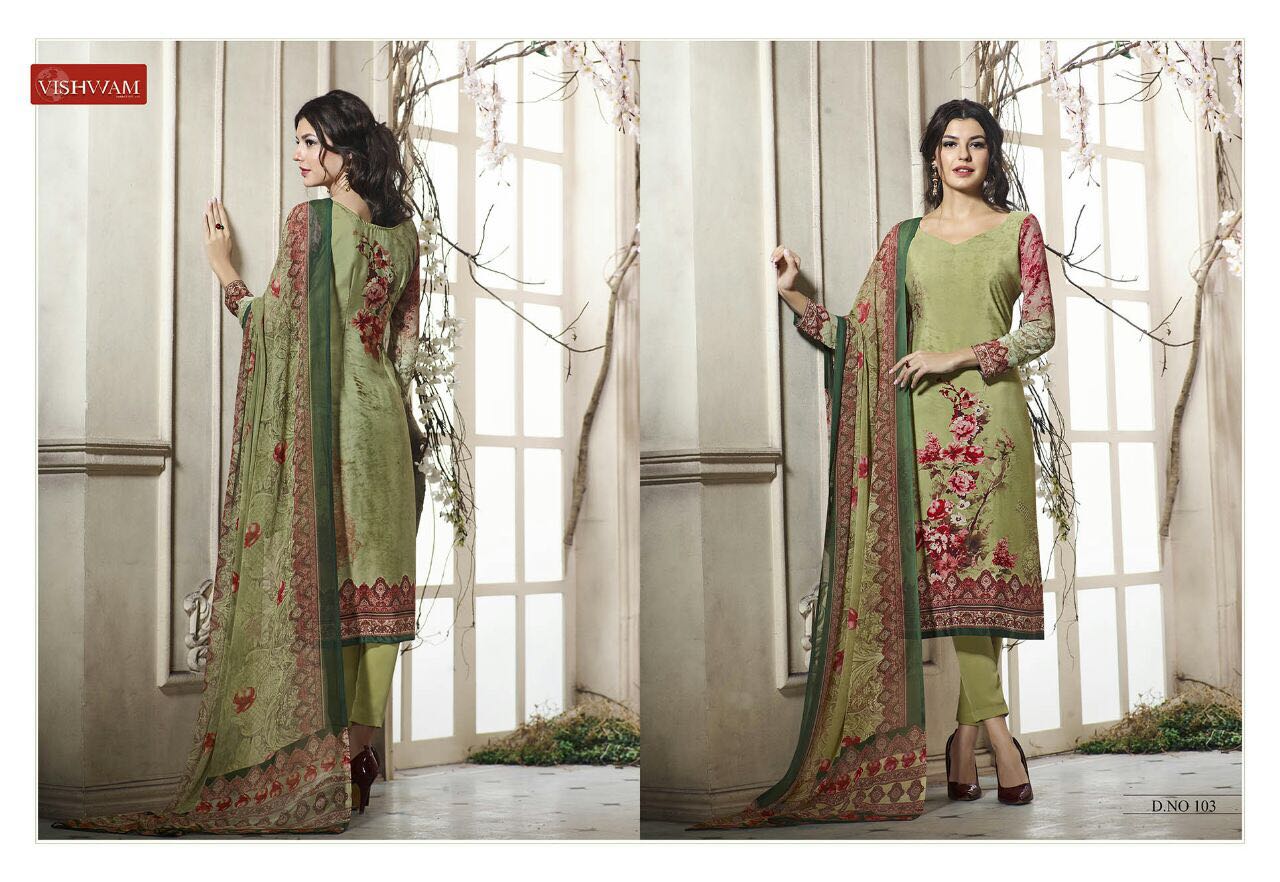 Cappuccino Vol-1 By Vishwam Fabrics 101 To 112 Series Beautiful Stylish Fancy Colorful Casual & Party Wear & Ethnic Wear Collection Crepe Printed Dresses At Wholesale Price