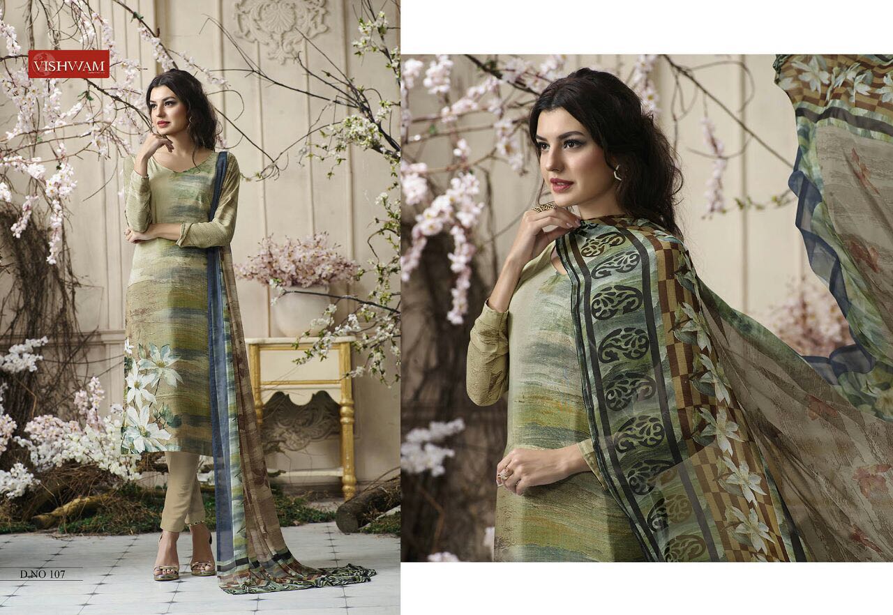 Cappuccino Vol-1 By Vishwam Fabrics 101 To 112 Series Beautiful Stylish Fancy Colorful Casual & Party Wear & Ethnic Wear Collection Crepe Printed Dresses At Wholesale Price