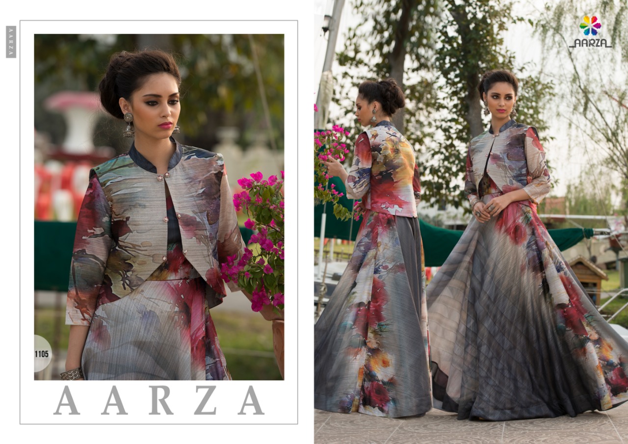 Catwalk By Aarza Beautiful Colorful Stylish Fancy Casual Wear & Ethnic Wear & Ready To Wear Green Silk Kurtis At Wholesale Price